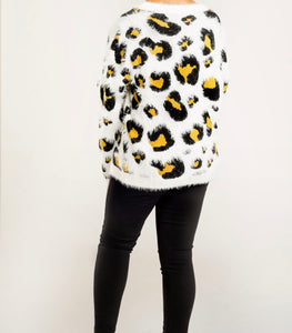 Long Sleeve Leopard Sweater